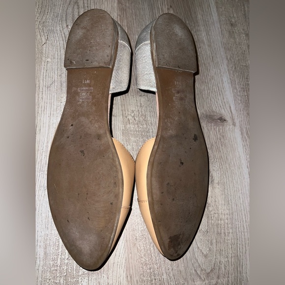 EUC TOMS Jutti D'Orsay Tan Leather Flat - Picture 3 of 9